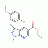 Ethyl 4-(4-methoxyphenoxy)-1,3-dimethyl-1H-pyrazolo[3,4-b]pyridine-5-carboxylate