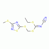 Ethyl {[3-(methylthio)-1,2,4-thiadiazol-5-ylthio]methyl} cyanocarbonimidodithioate