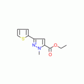 Ethyl 1-methyl-3-thien-2-yl-1H-pyrazole-5-carboxylate , 97%