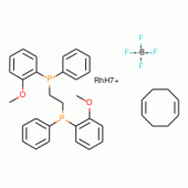 四氟硼酸(R,R)-(-)-1,2-双[(o-甲氧苯基)(苯基)瞵]乙烷(1,5-环辛二烯)合铑(I)