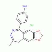 1-(4-氨基苯基)-4-甲基-7,8亚甲基二氧-5H-2,3-苯并二氮杂卓盐酸盐