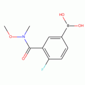 4-Fluoro-3-[(N-methoxy-N-methyl)carbamoyl]benzeneboronic acid 98%