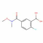 2-Fluoro-5-(N-methoxy-N-methylcarbamoyl)benzeneboronic acid 98%
