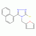 4-(2-Furylmethyl)-5-(1-naphthyl)-4H-1,2,4-triazole-3-thiol, Tech.