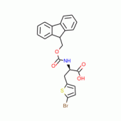 (R)-N-FMOC-2-(5-Bromothienyl)alanine, 98% ee, 95%