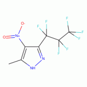 3-Heptafluoropropyl-5-methyl-4-nitropyrazole