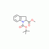Methyl indoline-2-carboxylate, N-BOC protected 97%