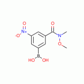 3-[(N-Methoxy-N-methylamino)carbonyl]-5-nitrobenzeneboronic acid 98%