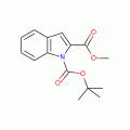 Methyl 1H-indole-2-carboxylate, N-BOC protected 97%