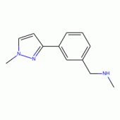 N-Methyl-3-(1-methyl-1H-pyrazol-3-yl)benzylamine, 90%