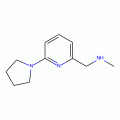 N-Methyl-N-[(6-pyrrolidin-1-ylpyridin-2-yl)methyl]amine , 97%