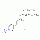 4-METHYLUMBELLIFERYL P-TRIMETHYL-*AMMONI UM CINNAMAT
