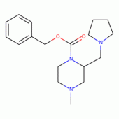 4-Methyl-2-pyrrolidin-1-ylmethyl-piperazine-1-carboxylic acid benzyl ester