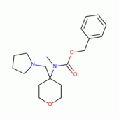 Methyl-(4-pyrrolidin-1-ylmethyl-tetrahydro-pyran-4-yl)-carbamic acid benzyl ester