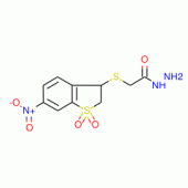 2-[(6-Nitro-1,1-dioxo-2,3-dihydro-1H-1-benzothiophen-3-yl)sulfanyl]acetohydrazide , 97%