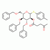 (3S,4R,5R,6S)-4-Oxo-pentanoic acid 4,5-bis-benzyloxy-6-benzyloxymethyl-2-p-tolylsulfanyl-tetrahydro-pyran-3-yl ester