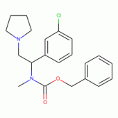 1-Pyrrolidin-2-(3'-chlorophenyl)-2-(N-Cbz-N-methyl)amino-ethane