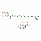 沙美特罗羟萘甲酸盐/2-羟甲基-4-[1-羟基-2-[6-(4-苯基丁氧基)己基氨基]乙基]苯酚1-羟基-2-萘甲酸盐