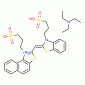 SULFOPROPYLSULFOPROPYLBENZOTHIAZOLYLIDEN E-ME-NAPHTHOTHIAZOLIUM OH, ET3NH SALT