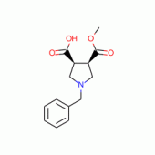 (cis-racemic)-1-Benzylpyrrolidine-3,4-dicarboxylic acid monomethyl ester