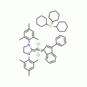 三环己基磷[3-苯基-1H吲哚-1-亚基][1,3-二（2,4,6-三甲苯）-4,5-二氢咪唑]钌（II）二氯化物