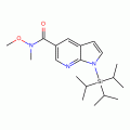 1-Triisopropylsilanyl-1H-pyrrolo[2,3-b]pyridine-5-carboxylic acid methoxy-methyl-amide