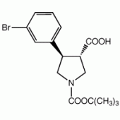 (±)-trans-N-Boc-4-(3-bromophenyl)pyrrolidine-3-carboxylic acid, 95%