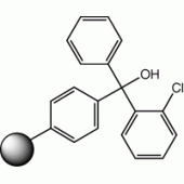 2-氯三苯甲醇 on 聚苯乙烯, 1% cross-linked, 100-200 mesh, 0.6-1.5 mmol/g