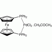 [1,1'-Bis(diphenylphosphino)ferrocene]palladium(II) chloride, complex with acetone, Pd 13.0-15.0%