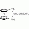 [1,1'-Bis(diphenylphosphino)ferrocene]palladium(II) chloride, complex with acetone, Pd 13.0-15.0%