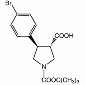 (±)-trans-N-Boc-4-(4-bromophenyl)pyrrolidine-3-carboxylic acid, 95%